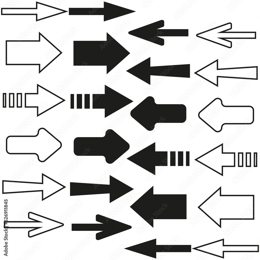 straight arrows set. Icon for decorative design. Internet application. Vector illustration. stock image. straight arrows set. Icon for decorative design. Internet application. Vector illustration. stock image.