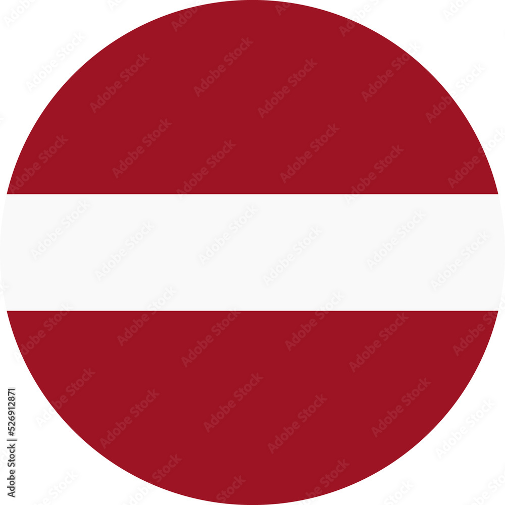 Circle flag vector of Latvia Circle flag vector of Latvia