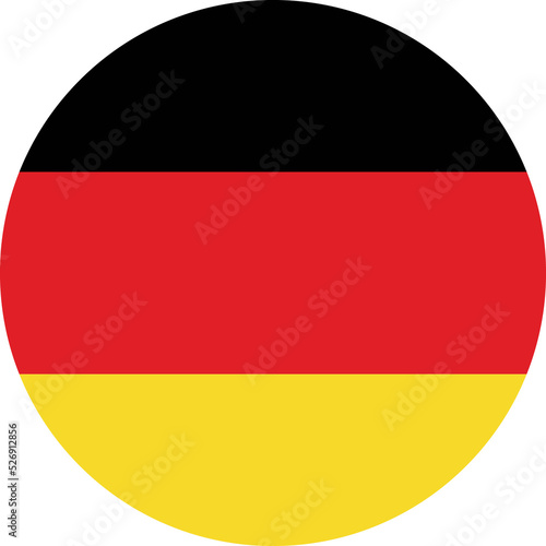 Circle flag vector of Germany