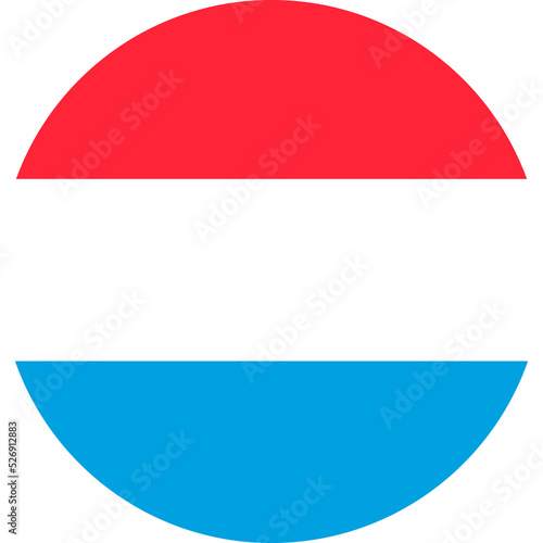 Circle flag vector of Luxembourg Free Download Circle flag vector of Luxembourg - GFXLoad