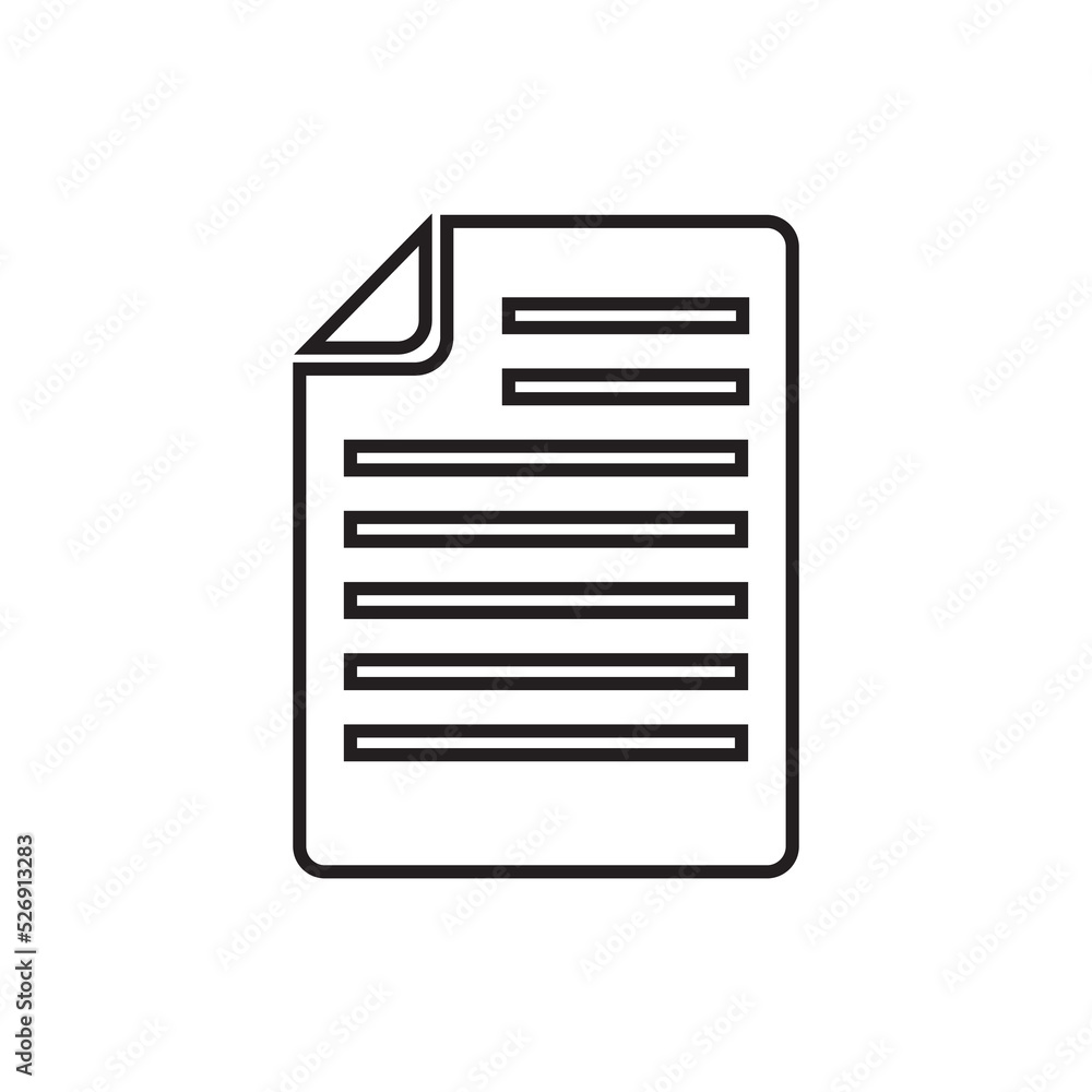 File icon vector. Document icon illustration File icon vector. Document icon illustration