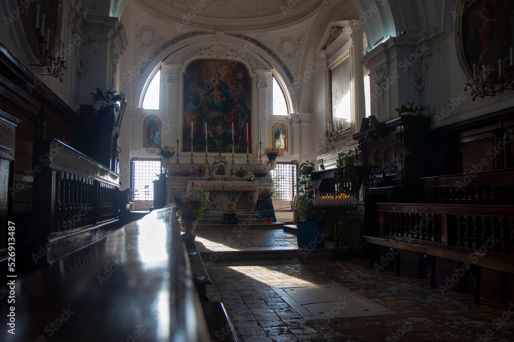 Obraz premium interior of a church in Forio Ischia