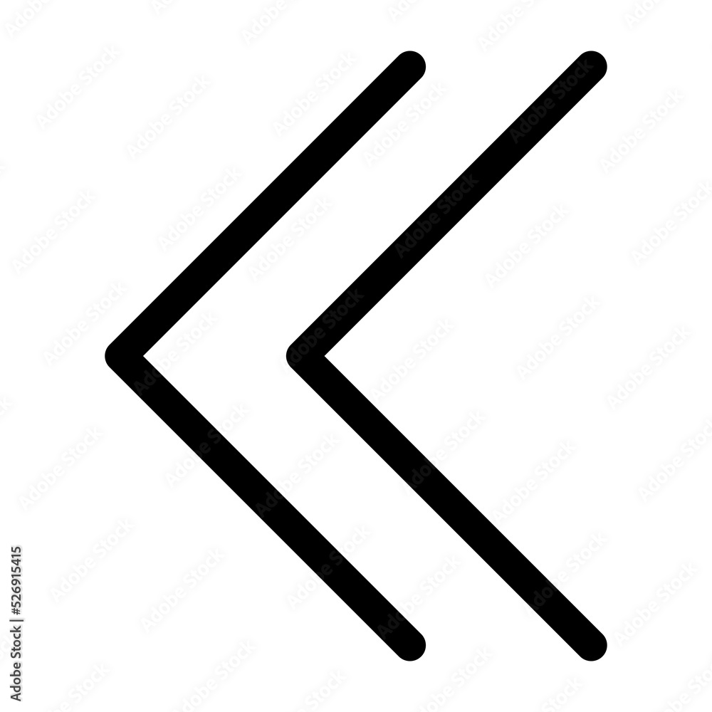 Two Left Arrows icon Two Left Arrows icon