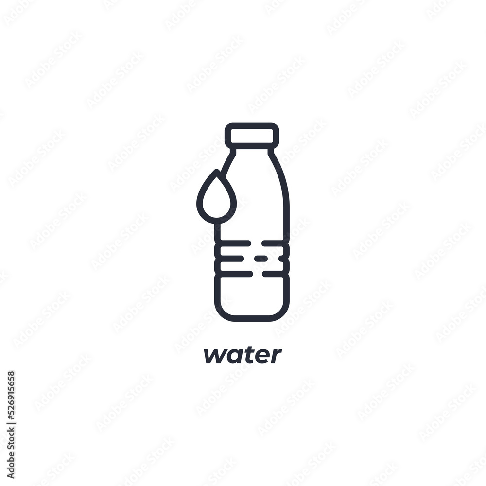 water line icon. linear style sign for mobile concept and web design. Outline vector icon. Symbol, logo illustration. Vector graphics water line icon. linear style sign for mobile concept and web design. Outline vector icon. Symbol, logo illustration. Vector graphics