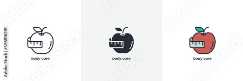 body care icon. Line, solid and filled outline colorful version, outline and filled vector sign. Idea Symbol, logo illustration. Vector graphics