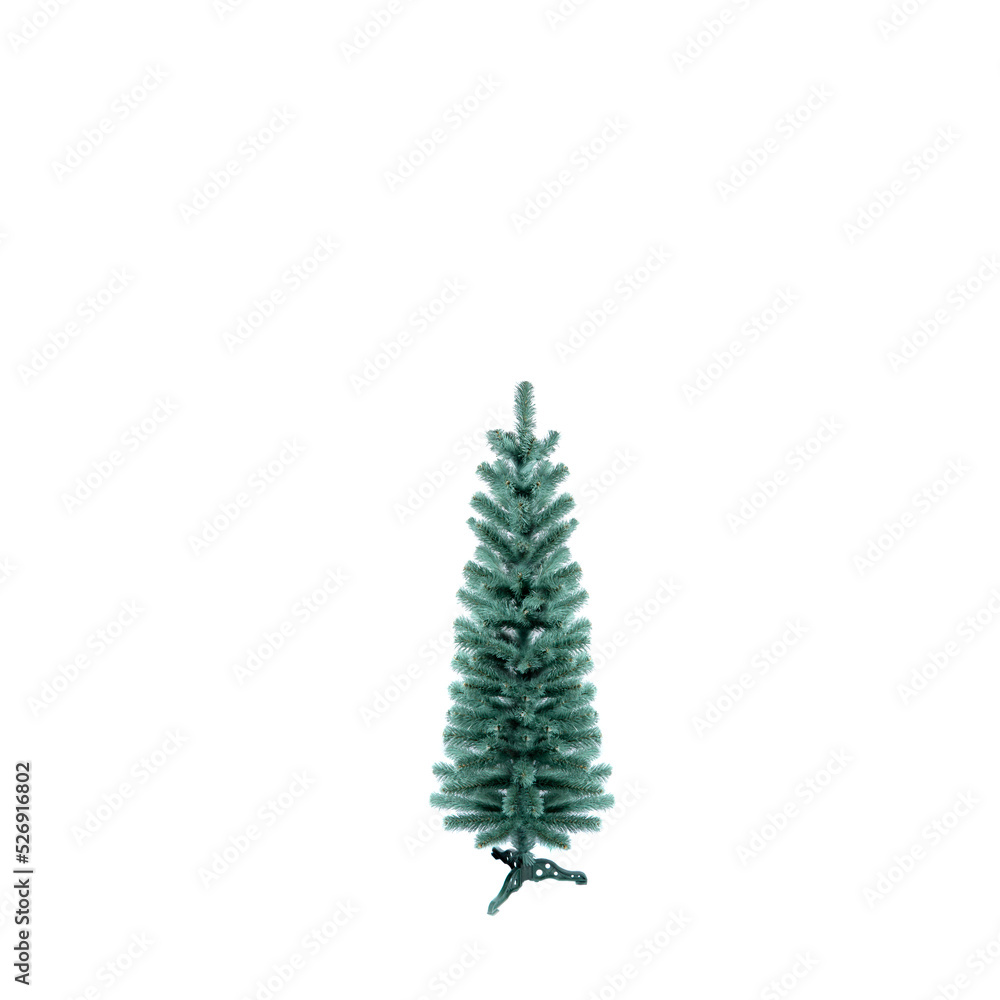 Unadorned Christmas tree, pine isolated on white Unadorned Christmas tree, pine isolated on white