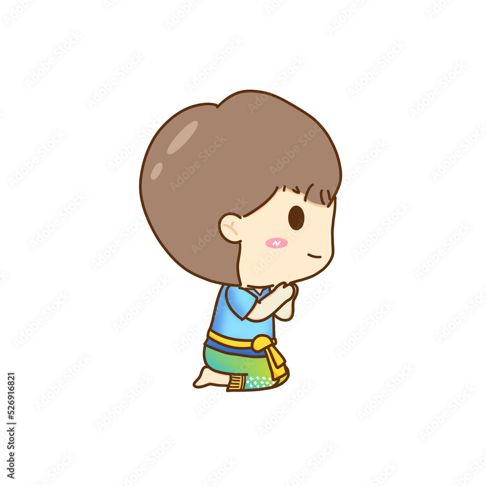 little cute boy in traditional Thai dress little cute boy in traditional Thai dress