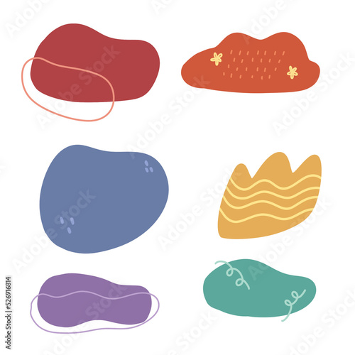 Set of graphic resources without background
