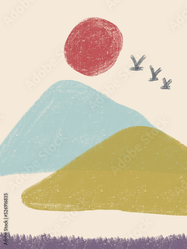 illustration of a landscape
