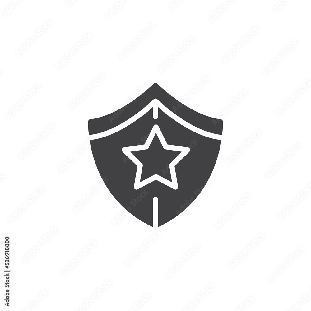 Security award vector icon Security award vector icon