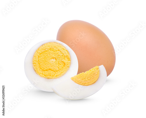 Chicken Egg ,boiled egg isolated on transparent background. (.PNG) photo