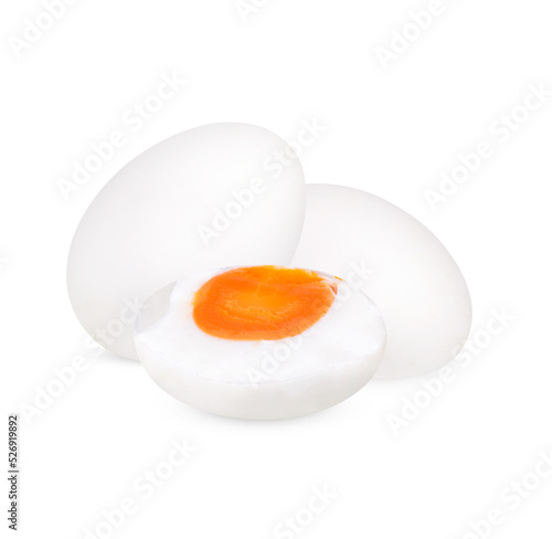 Salted egg isolated on transparent background. (.PNG)