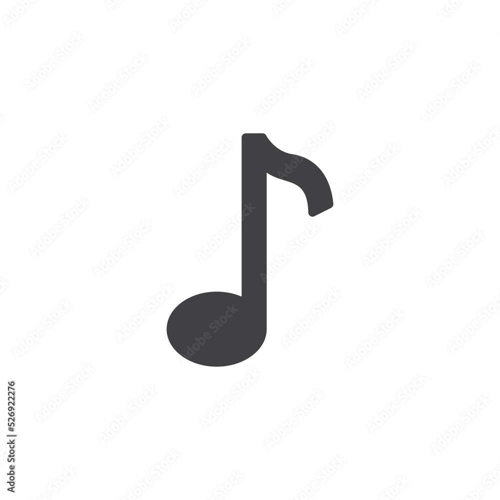 Music note vector icon Music note vector icon