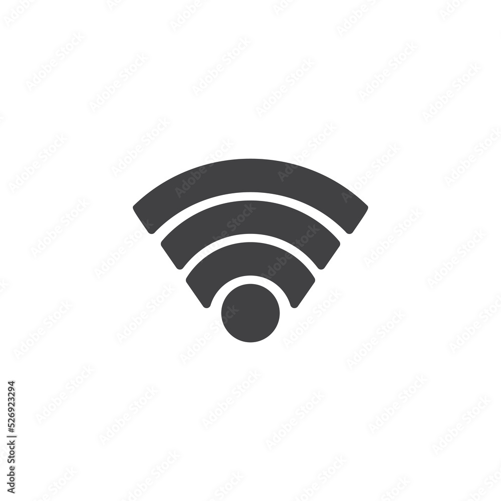 Wifi signal vector icon Wifi signal vector icon