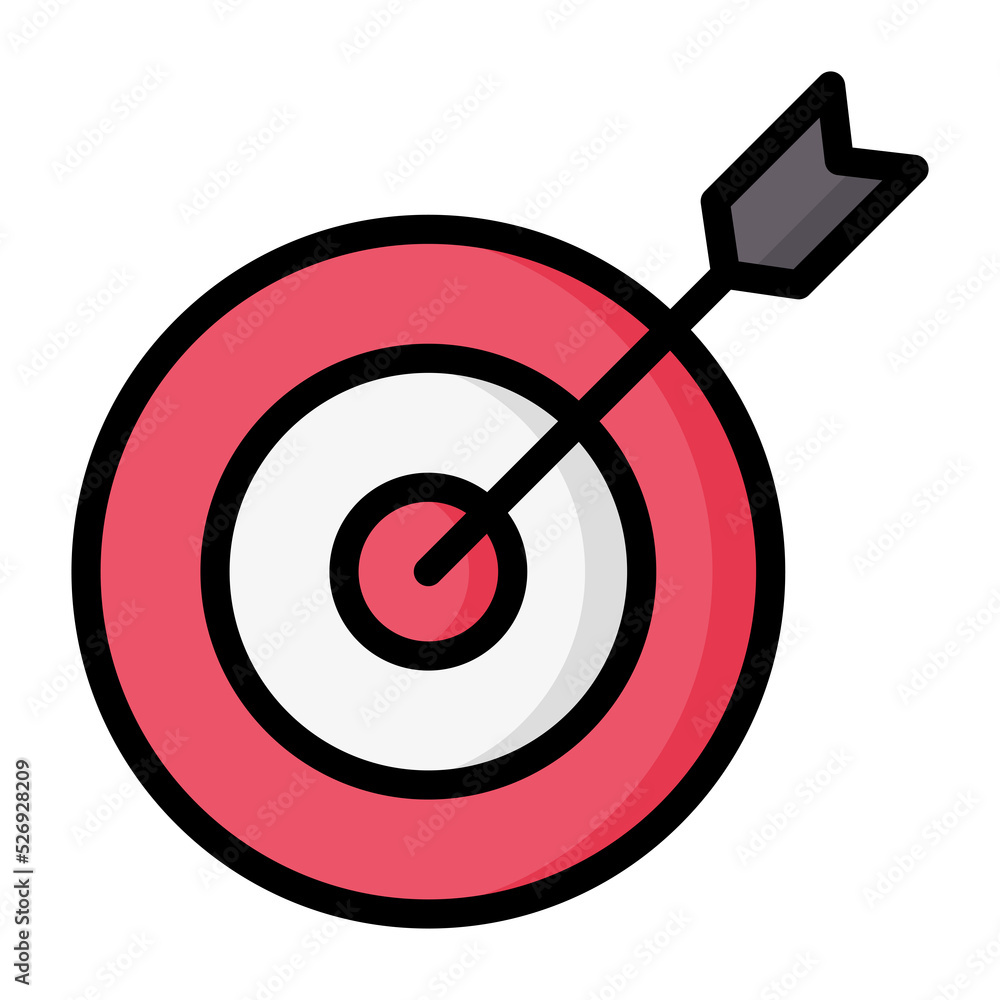 Arrow and target icon Arrow and target icon