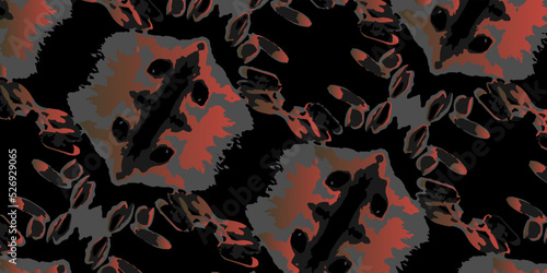 Dark gothic background with an ornament for business cards and flyers. Vector illustration