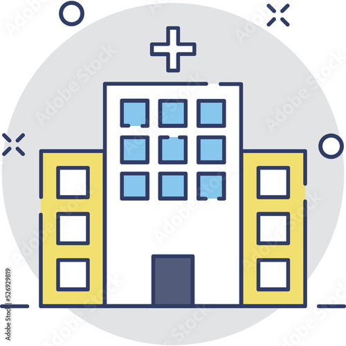 Hospital Vector Icon 