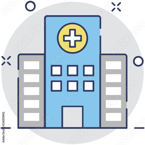 Hospital Vector Icon 