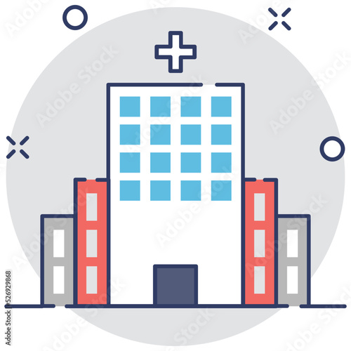 Hospital Vector Icon 