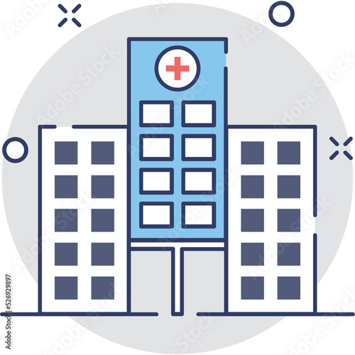 Hospital Vector Icon 