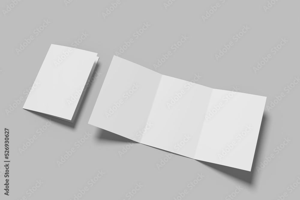 A5 Trifold Brochure Blank Mockup A5 Trifold Brochure Blank Mockup