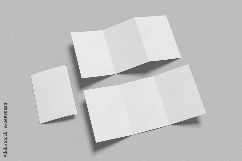 A5 Trifold Brochure Blank Mockup A5 Trifold Brochure Blank Mockup