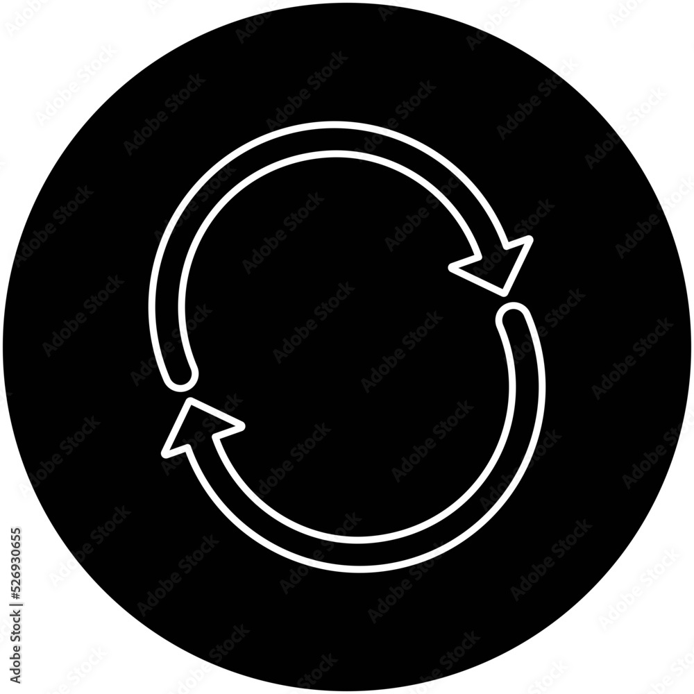 Synchronization Isolated Vector icon which can easily modify or edit