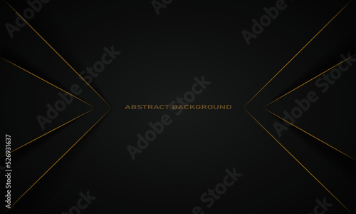 luxury background with golden lines and shadow in the corner, modern background