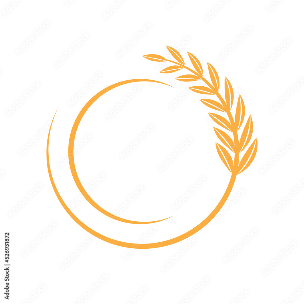 Wheat Logo template vector illustration design Wheat Logo template vector illustration design