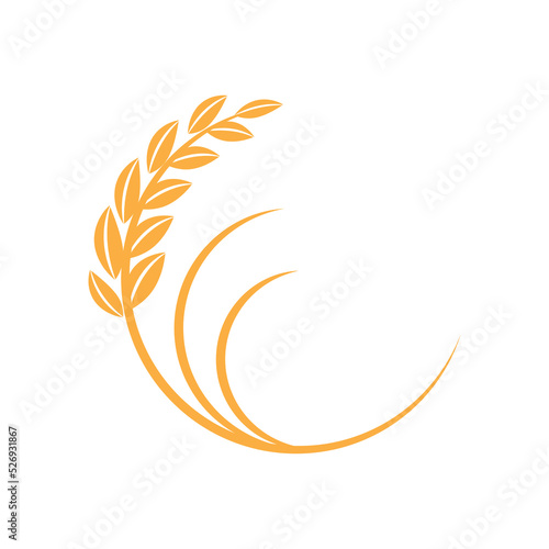 Wheat Logo template vector illustration design