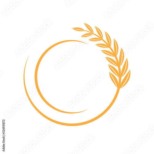 Wheat Logo template vector illustration design
