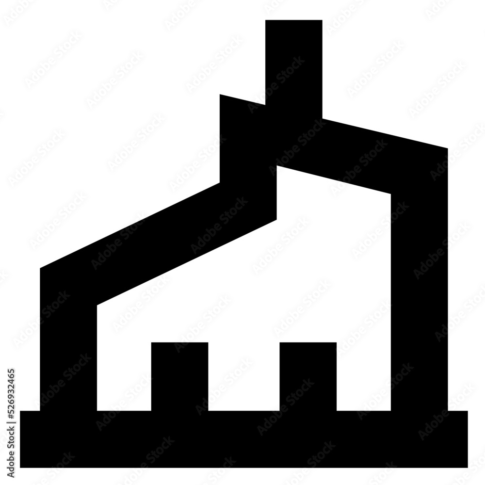 Obraz premium Factory Vector Icon