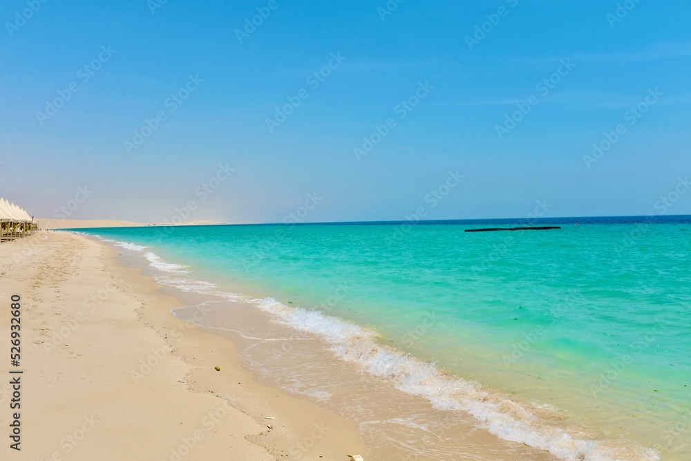 Wunderschöner strand in Qatar 