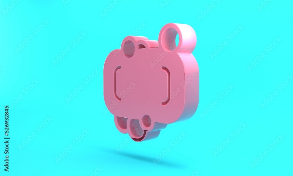 Pink Bar of soap icon isolated on turquoise blue background. Soap bar with bubbles. Minimalism concept. 3D render illustration Pink Bar of soap icon isolated on turquoise blue background. Soap bar with bubbles. Minimalism concept. 3D render illustration