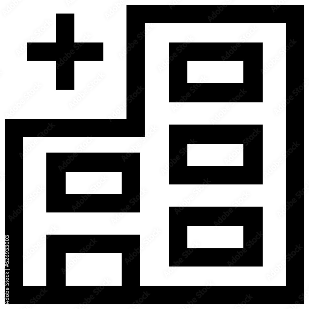 Hospital Vector Icon Hospital Vector Icon