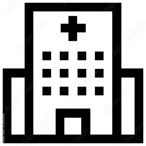 Hospital Vector Icon 
