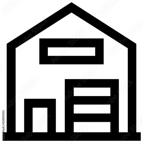 Warehouse Vector Icon