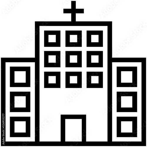 Hospital Vector Icon 