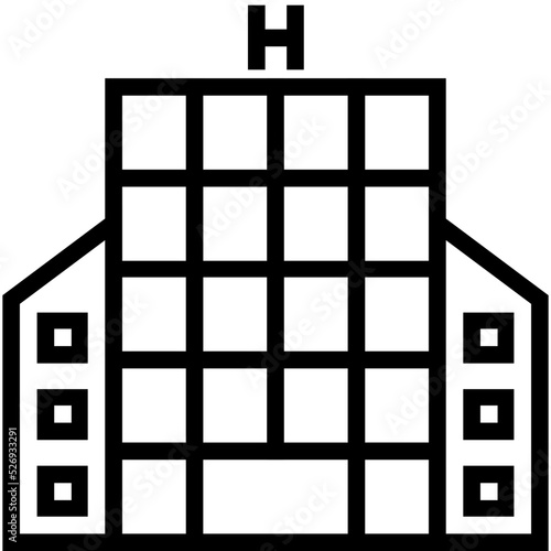 Hospital Vector Icon 