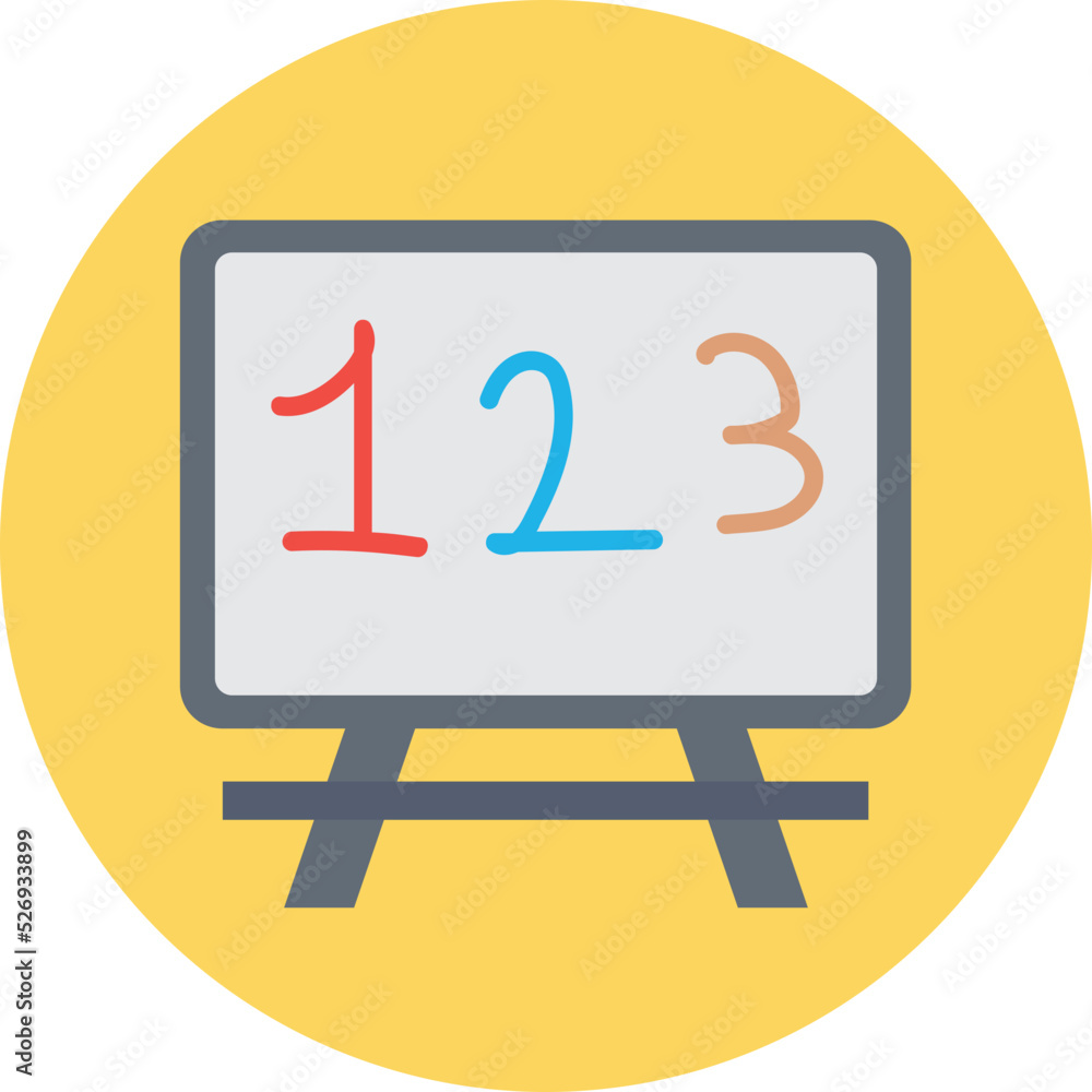 Math Class Vector Icon Math Class Vector Icon