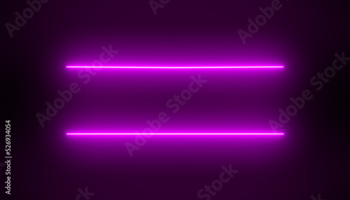 Illustation of glowing neon lines in magenta