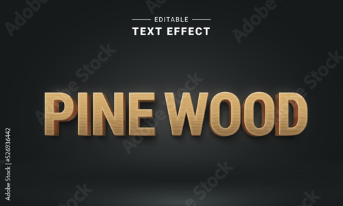 Fototapeta Naklejka Na Ścianę i Meble -  3D Wood Text Effect Generator