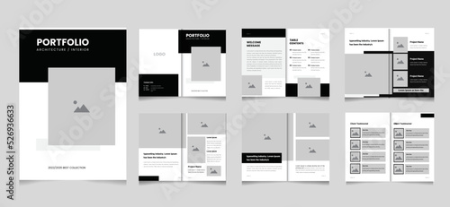 Architecture portfolio, portfolio template design, Architecture portfolio interior portfolio design template