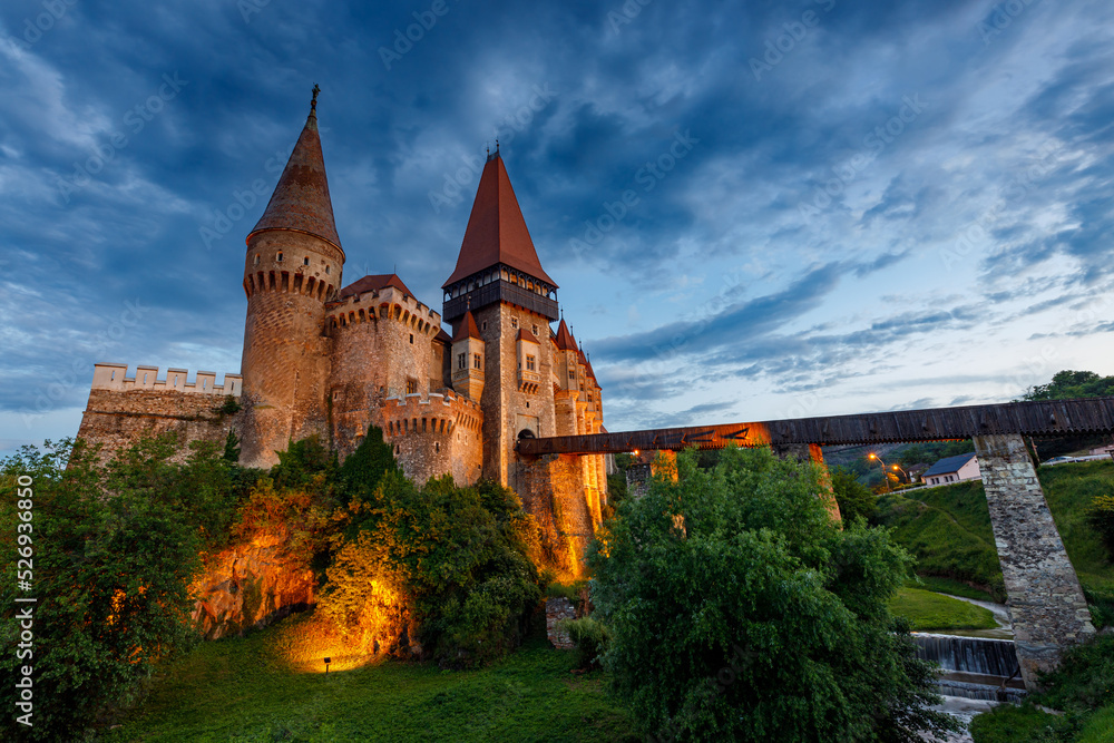 Corvin Castle în Hunedoara în Romania	
