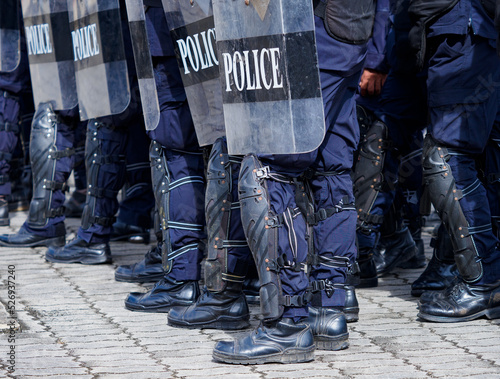 Riot police training annual review

 photo