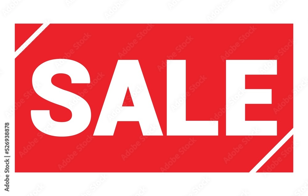 SALE text written on red stamp sign. SALE text written on red stamp sign.