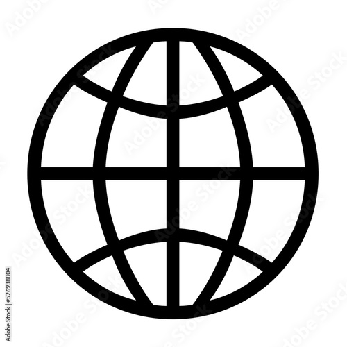 World icon on white background.