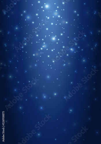 キラキラの玉ボケのベクターイラスト背景(雪,降雪,冬)