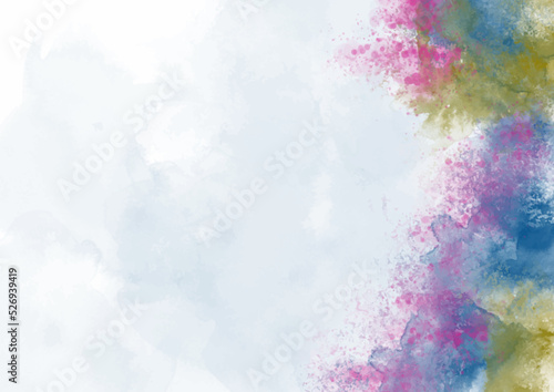 Abstract watercolor textured background. Design for your date, postcard, banner, logo.