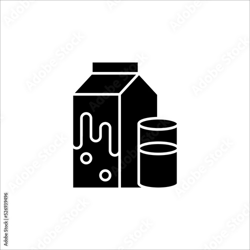 Milk box outline vector icon. Thin line black milk icon, flat vector simple element illustration from editable drinks concept isolated on white background